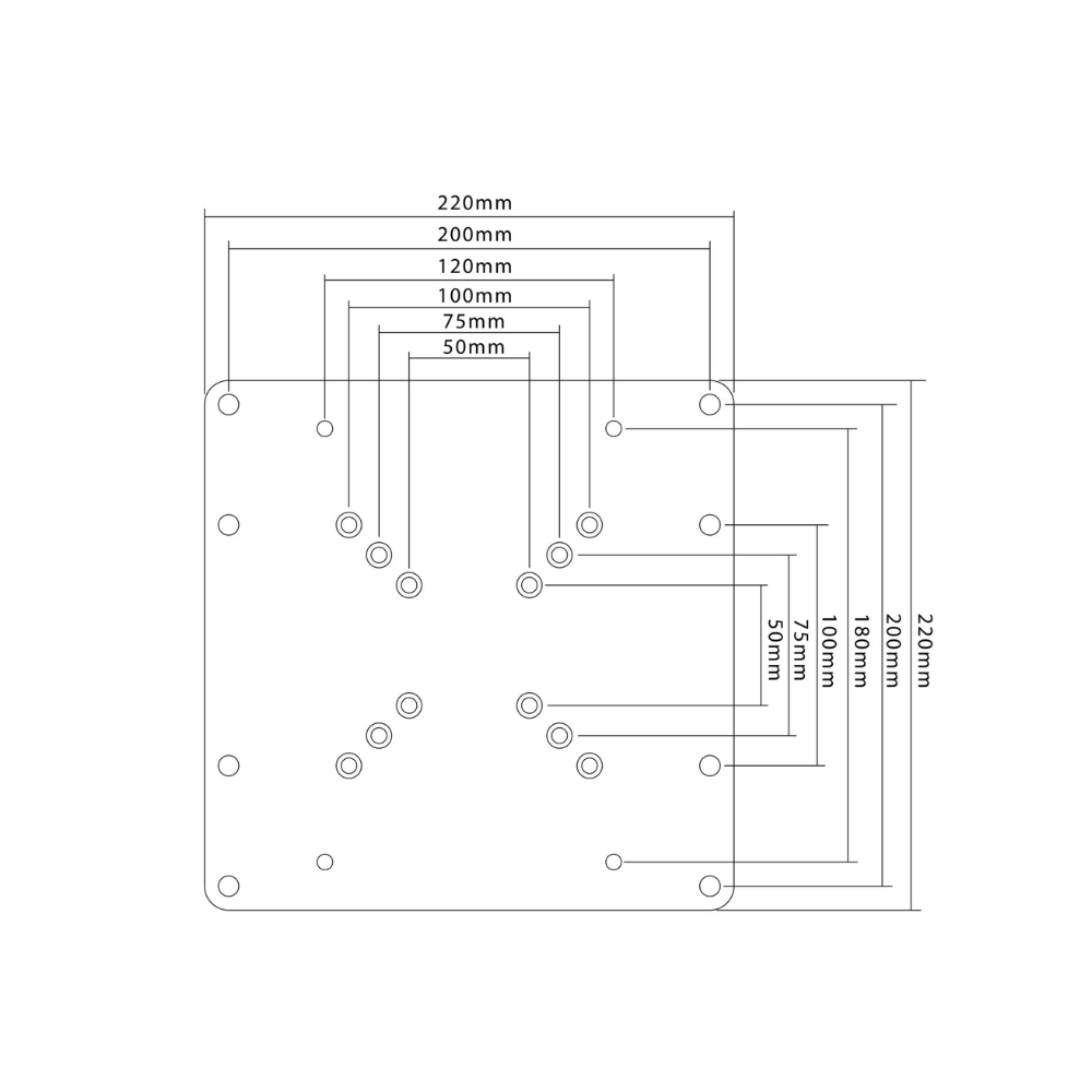 SOPORTE DE PARED VESA 200
