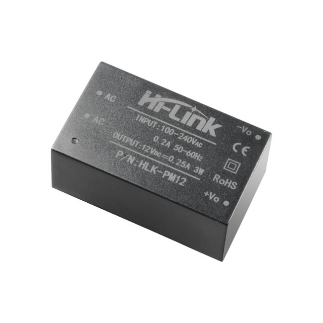 Fonte de alimentação eletrónica 12 V / 250 mA