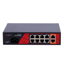 Switch 8 puertos PoE + 2 Uplink RJ45