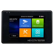 Comprobador CCTV de Muñeca SAFIRE SF-TESTER-ARM-5N1-4K | 5 en 1 HDTVI/HDCVI/AHD/CVBS/IP hasta 4K | LCD 4" Táctil | Salida 12V/PoE