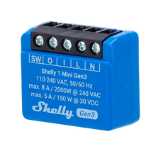 Relé Inteligente WiFi Shelly 1 Mini Gen3 – Contacto Seco