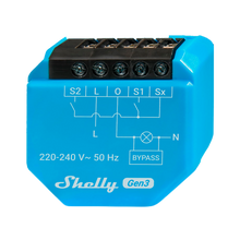 Relé Inteligente WiFi Shelly 1L Gen3 – Sin Neutro