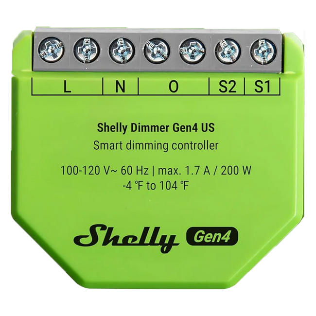 Regulador de Luz Shelly Dimmer Gen4 200W Sin Neutro