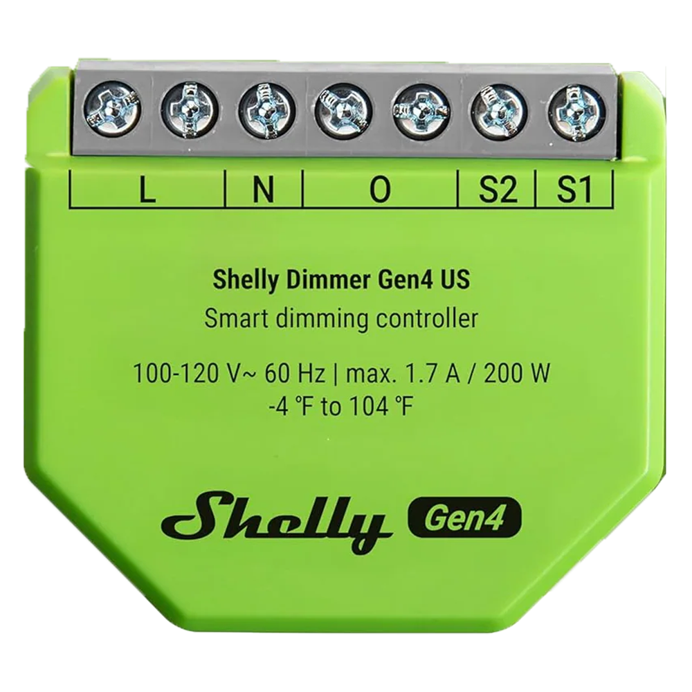 Controlador de Luz Shelly Dimmer Gen4 200W Sem Neutro
