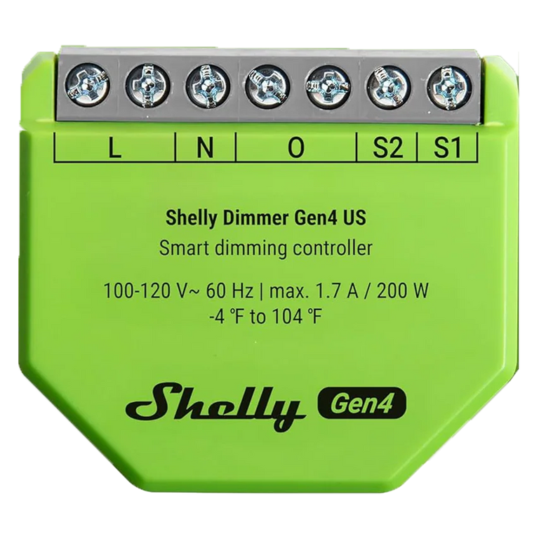 Controlador de Luz Shelly Dimmer Gen4 200W Sem Neutro