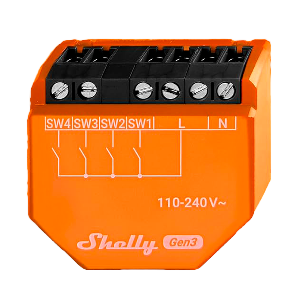 Controlador de Escenas WiFi Shelly i4 Gen3 – 4 Entradas