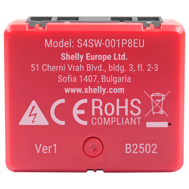 Relé Shelly 1PM Mini Gen4 Interruptor WiFi con Medición de Consumo