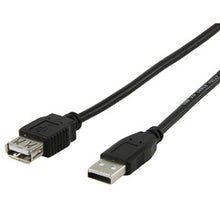 Cable Alargador USB 2.0 Macho a Hembra, Negro (de 0,3 a 10 m)