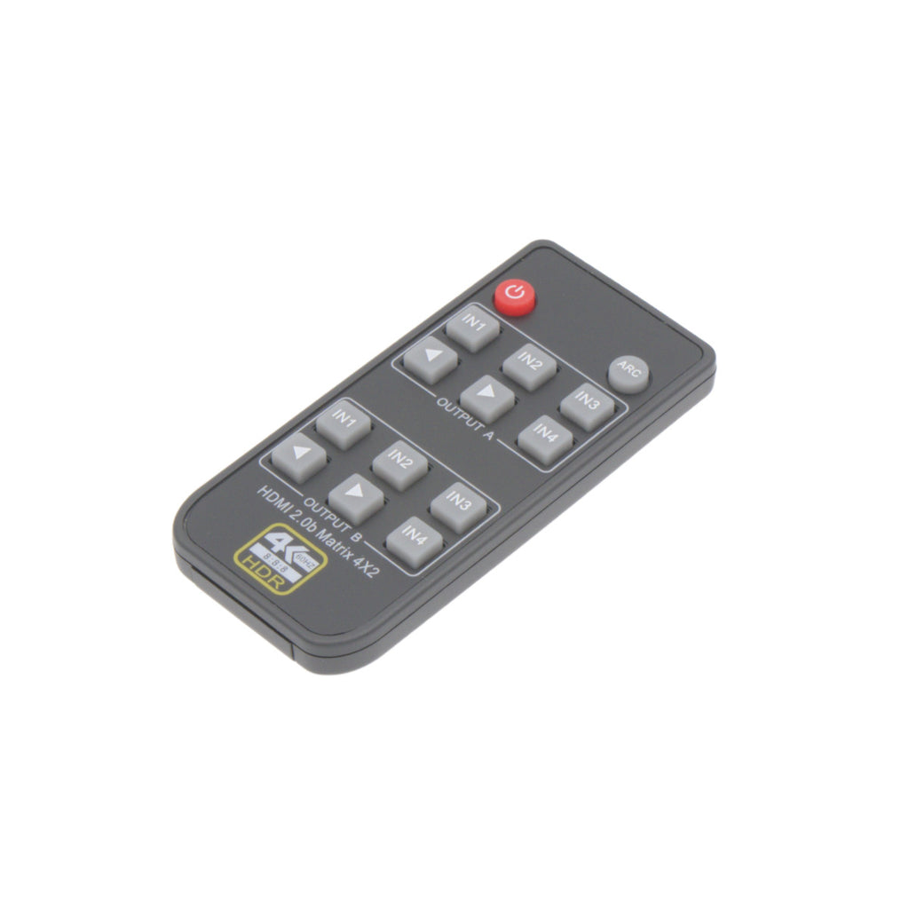 Matriz 4x2 4K@60Hz EDID + Áudio Conector de 3,5 mm HDCP2.2