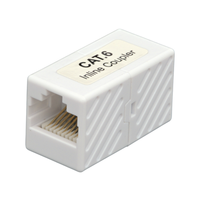 Conector Slim RJ45 Cat.6 UTP Fêmea-Fêmea 