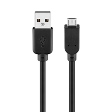 USB 2.0 Type A to Micro USB B Cable, Black (0.15 to 5 m)