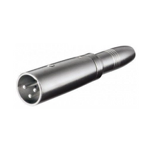 Adaptador XLR macho de 3 pinos para conector mono fêmea de 6,35 mm