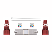 Tool-less cable connector CAT 6, shielded STP