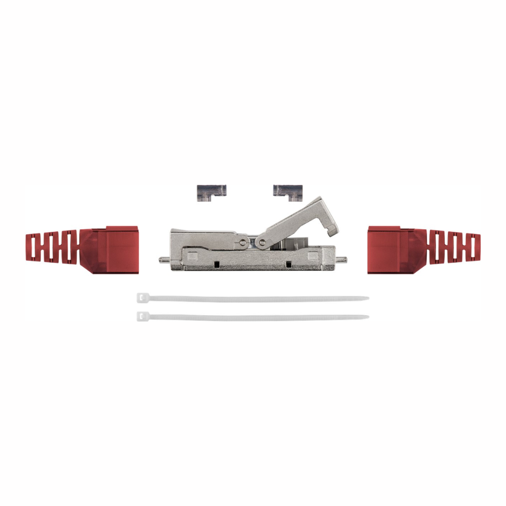 Tool-less cable connector CAT 6, shielded STP