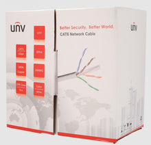 Cabo Uniview UTP CAT 6 OFC em bobine de 305 metros, 100% cobre, 24 AWG CPR DCA LSZH