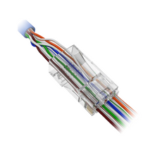 Safire RJ45 Crimp Connector, Category 6, Front Opening for Easy Installation, 50 Units (Price per Unit)