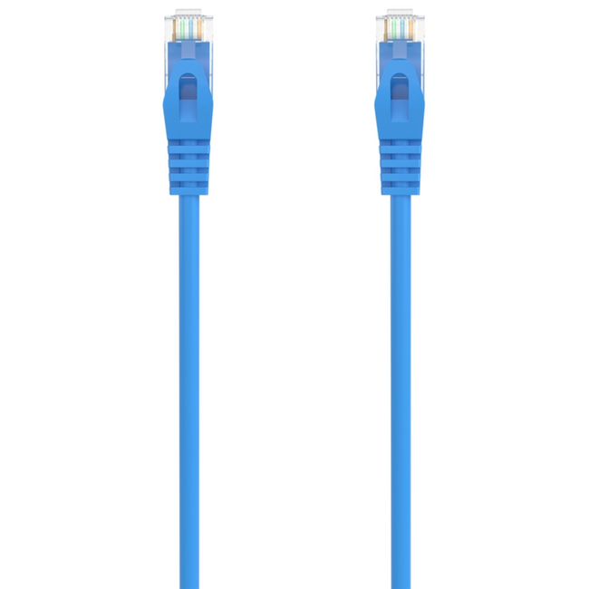 RJ45 LSZH Cat.6A 500 Mhz UTP AWG24 Patch Cable, Blue, 25cm