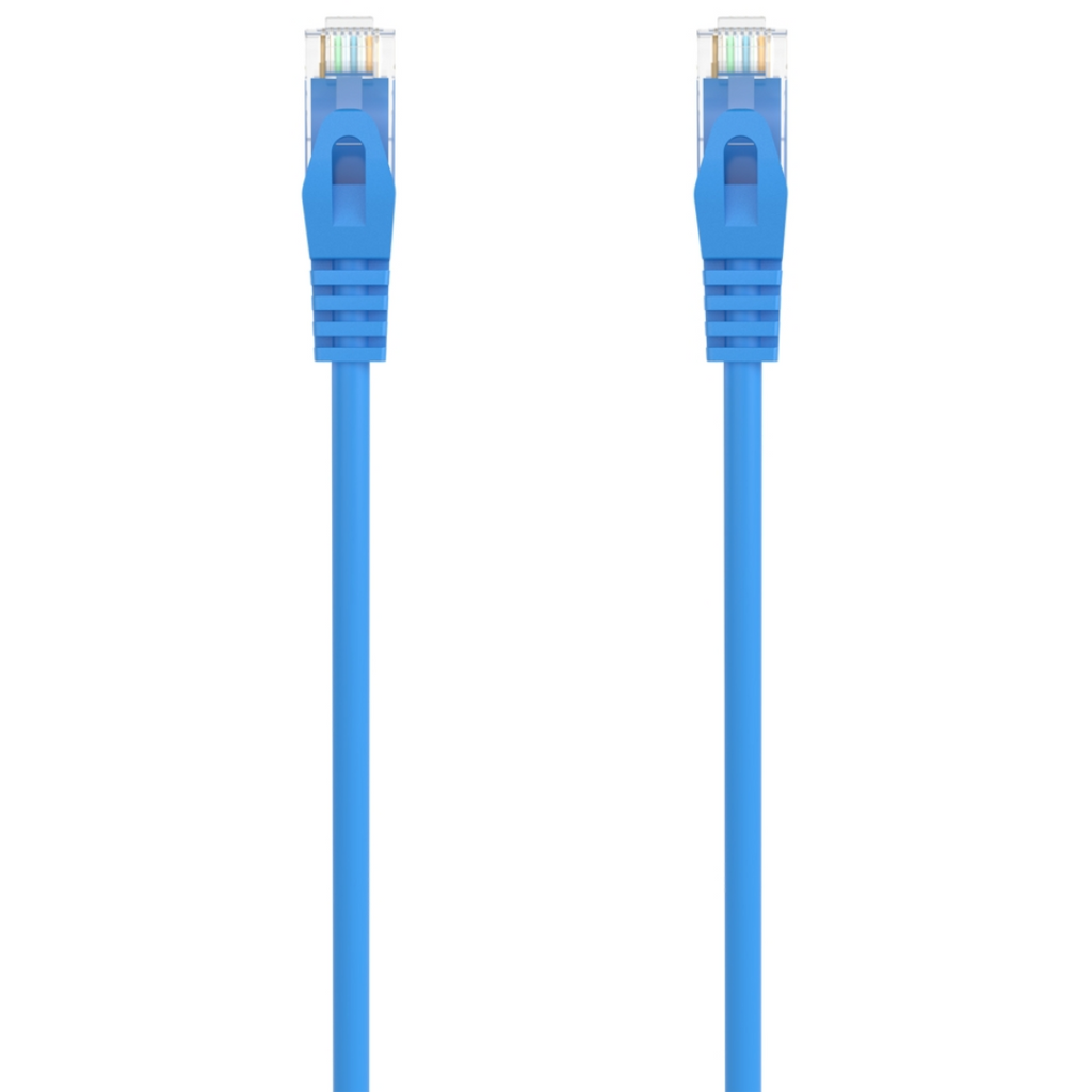 RJ45 LSZH Cat.6A 500 Mhz UTP AWG24 Patch Cable, Blue, 25cm