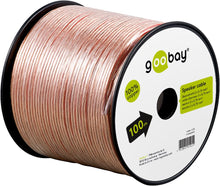 Cabo de coluna transparente em cobre com diâmetro de 2 x 0,75 mm²
