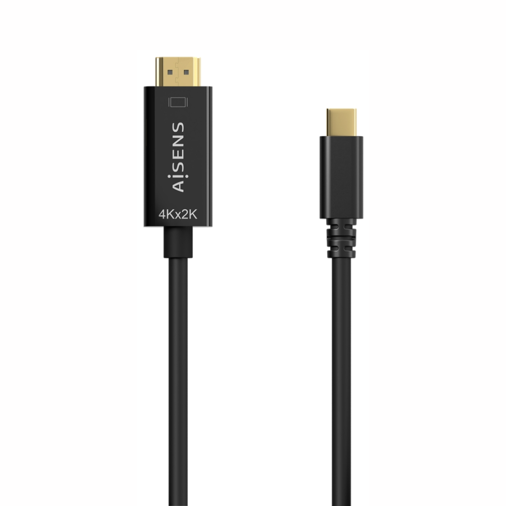 Cabo Conversor USB-C para HDMI 4K@30Hz, USB-C/M-HDMI/M, Preto, 1.8M