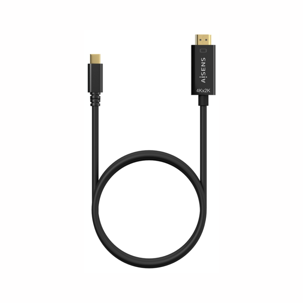 Cabo Conversor USB-C para HDMI 4K@30Hz, USB-C/M-HDMI/M, Preto, 1.8M
