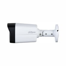 Cámara bullet HDCVI 4 en 1 2MP Dahua HAC-HFW1200TLM-IL-A con soporte, vista trasera