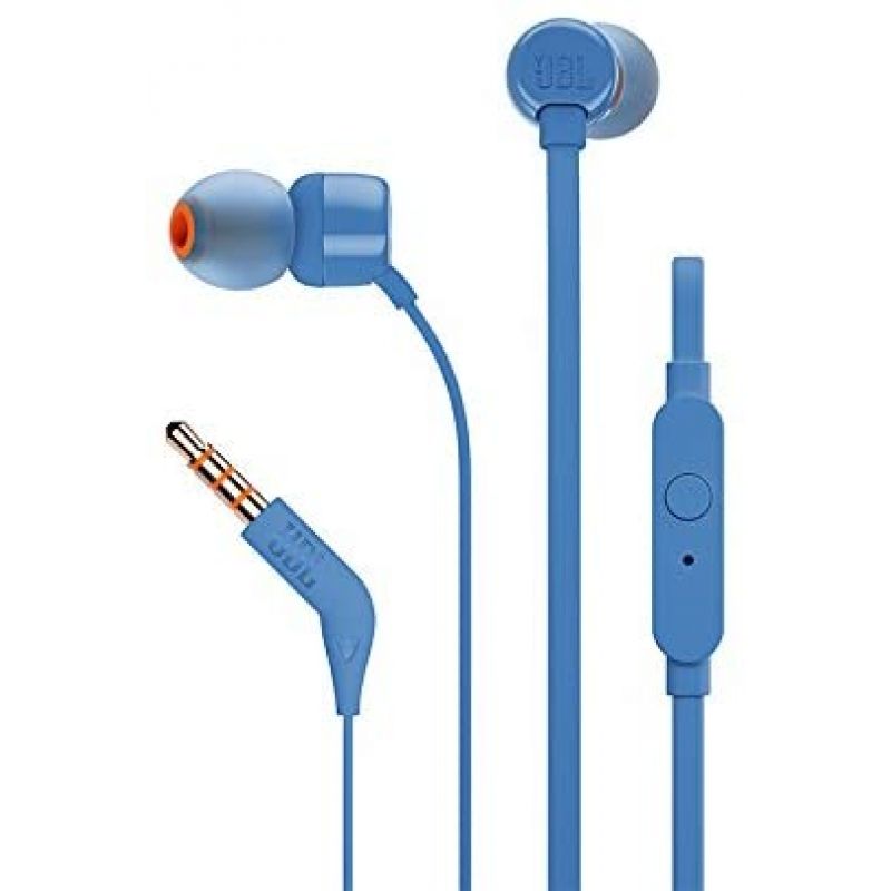 Auscultadores intra-auriculares JBL Tune 110/ com microfone/ ficha de 3,5 mm