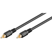 Cable coaxial de audio digital RCA macho a macho de 75 ohmios, negro