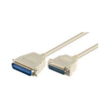 Cable de impresora paralelo D-Sub 25 a Centronics 36, marfil