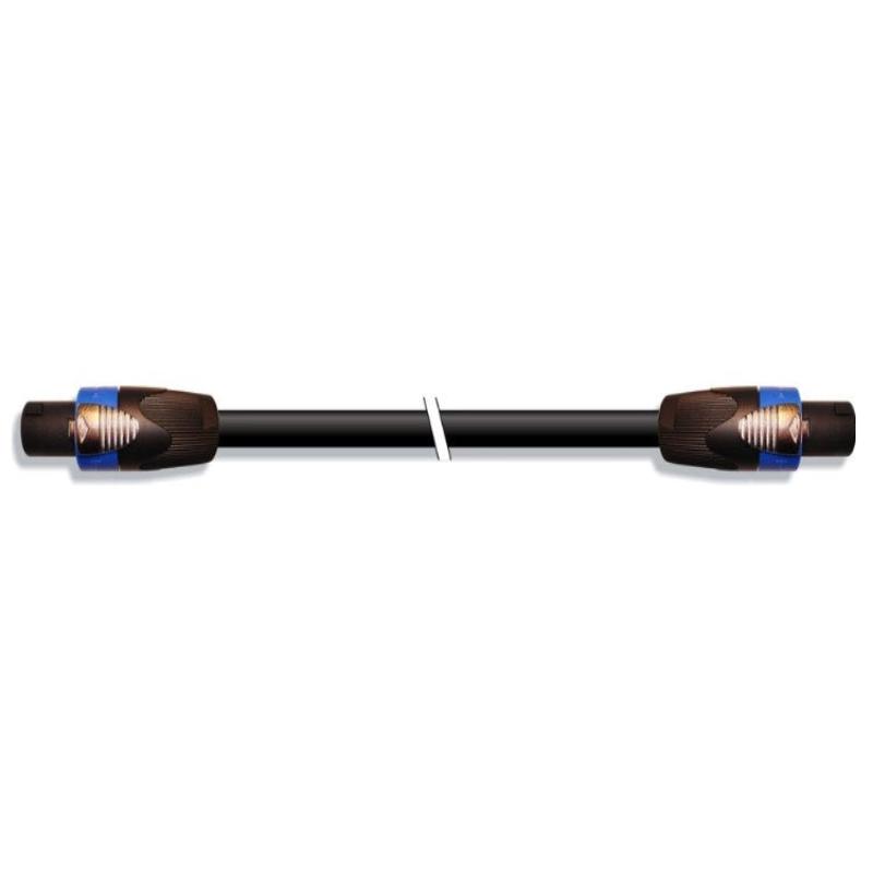 Cable Speakon macho a macho 2x1,5 mm² OFC, negro