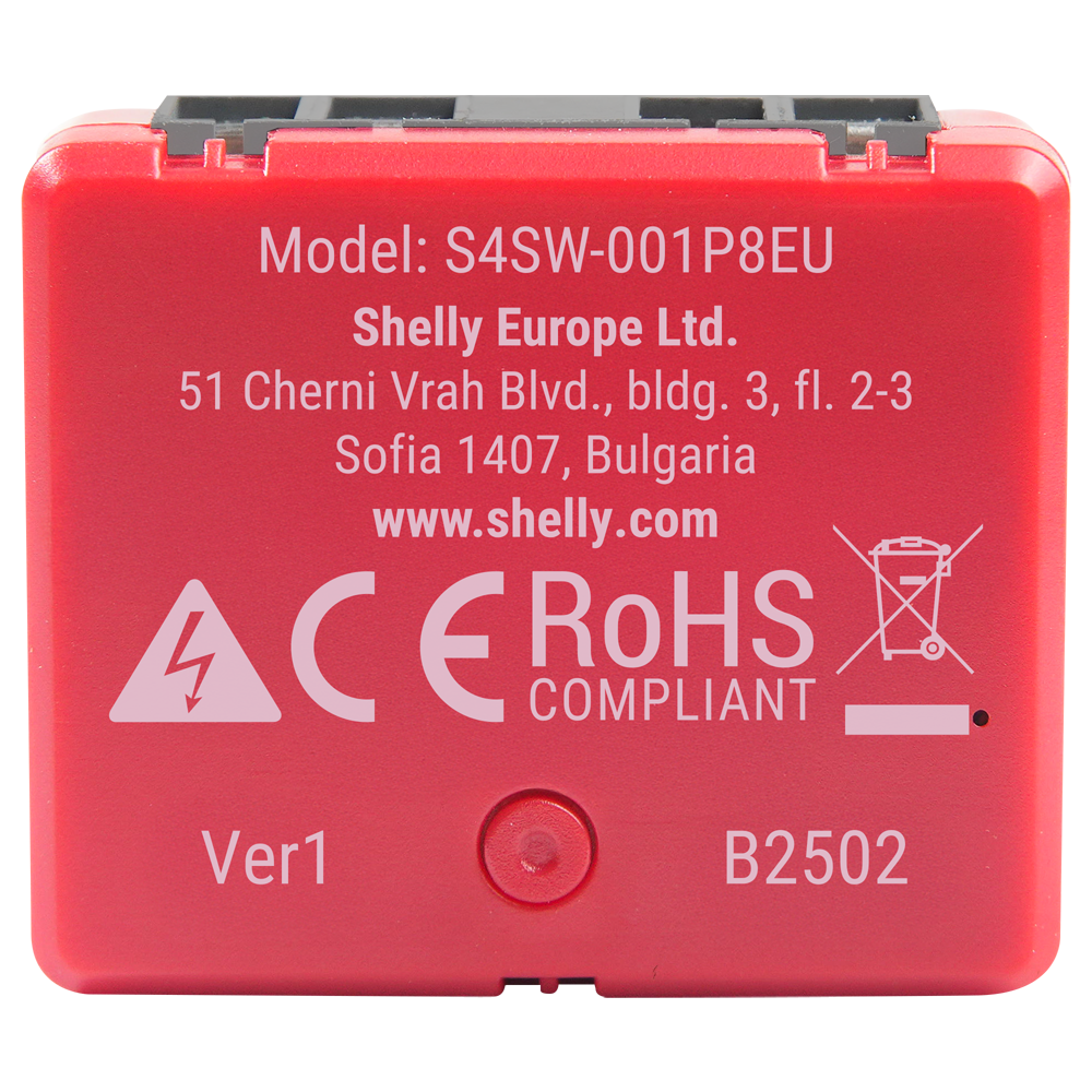 Relé Shelly 1PM Mini Gen4 Interruptor WiFi con Medición de Consumo