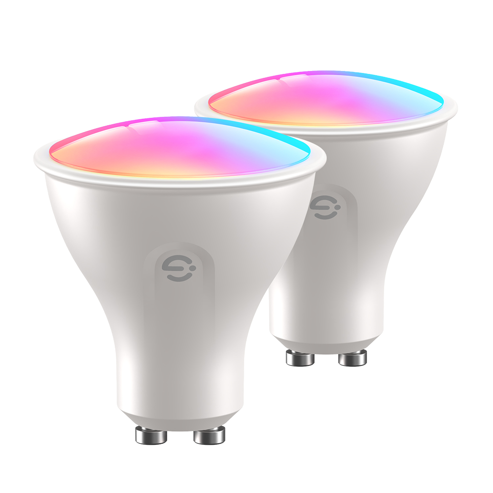 Bombilla inteligente GU10 | Wi-Fi 2.4 GHz + Bluetooth | Color segmentado + Blanco cálido/frío