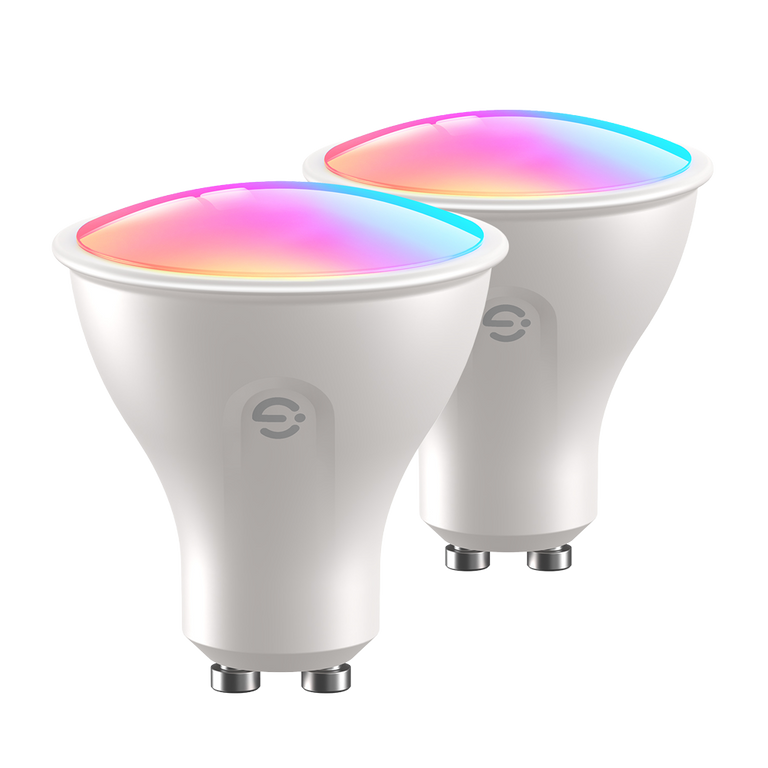 Bombilla inteligente GU10 | Wi-Fi 2.4 GHz + Bluetooth | Color segmentado + Blanco cálido/frío