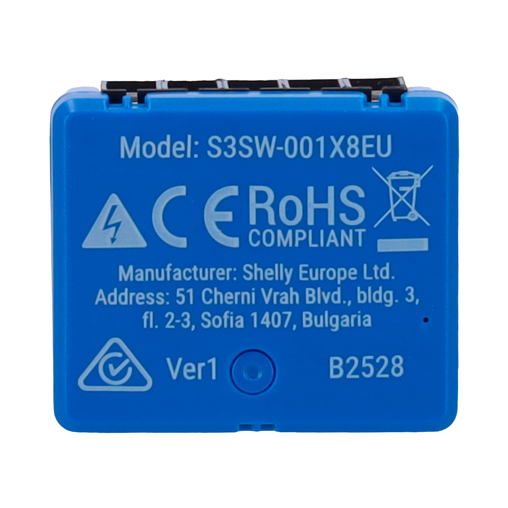 Relé Inteligente WiFi Shelly 1 Mini Gen3 – Contacto Seco