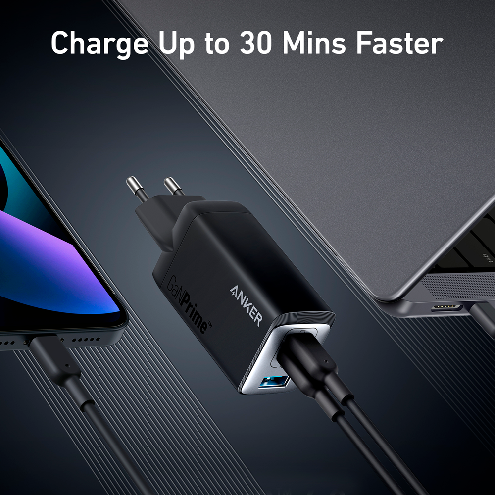 USB-C Wall Charger 65W 3 Ports Anker 735 GaNPrime