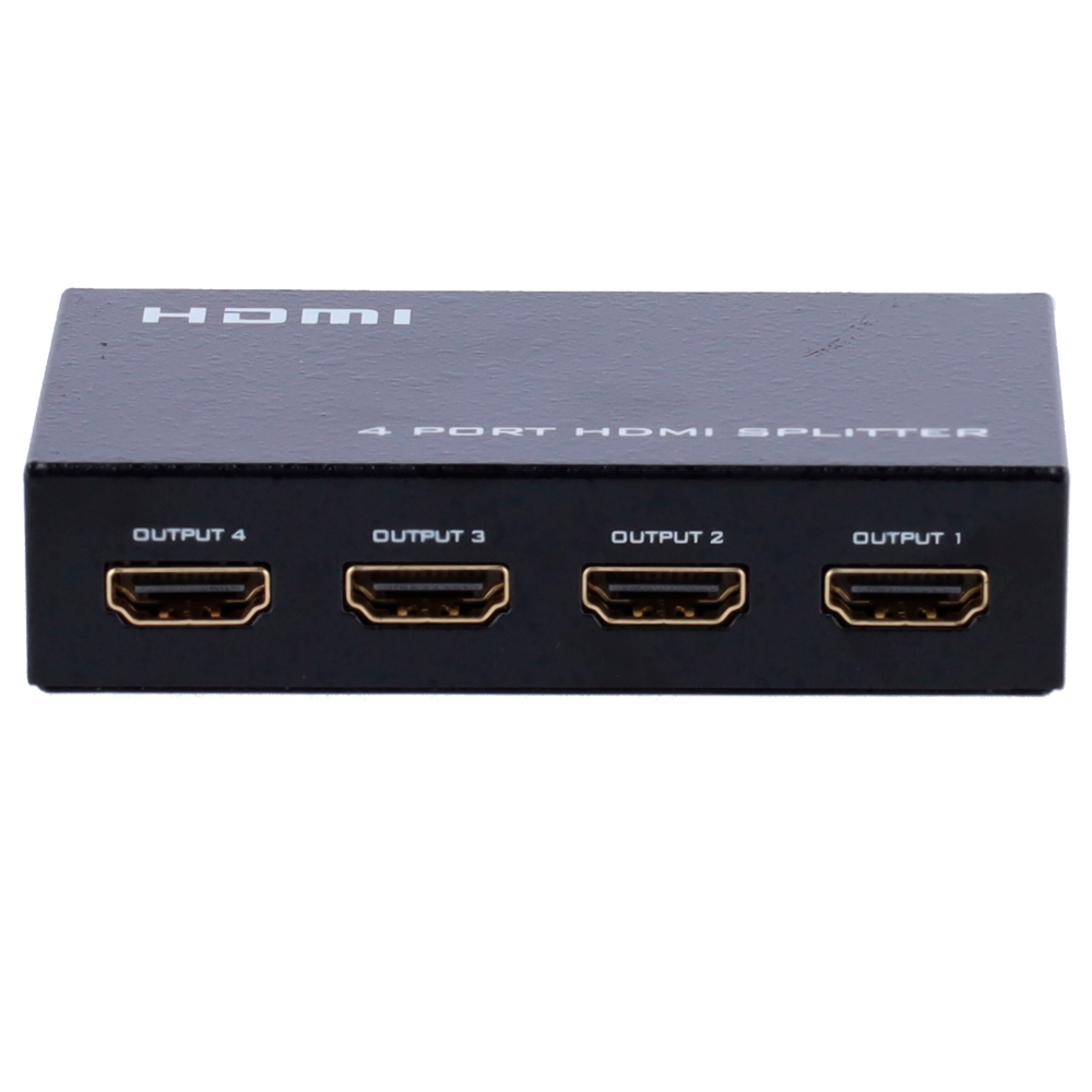 Multiplicador de sinal HDMI - 1 entrada, 4 saídas, até 4K*2, comprimento máximo de saída de 25 m, fonte de alimentação DC 5 V. 
