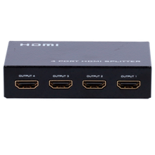 Multiplicador de sinal HDMI - 1 entrada, 4 saídas, até 4K*2, comprimento máximo de saída de 25 m, fonte de alimentação DC 5 V. 