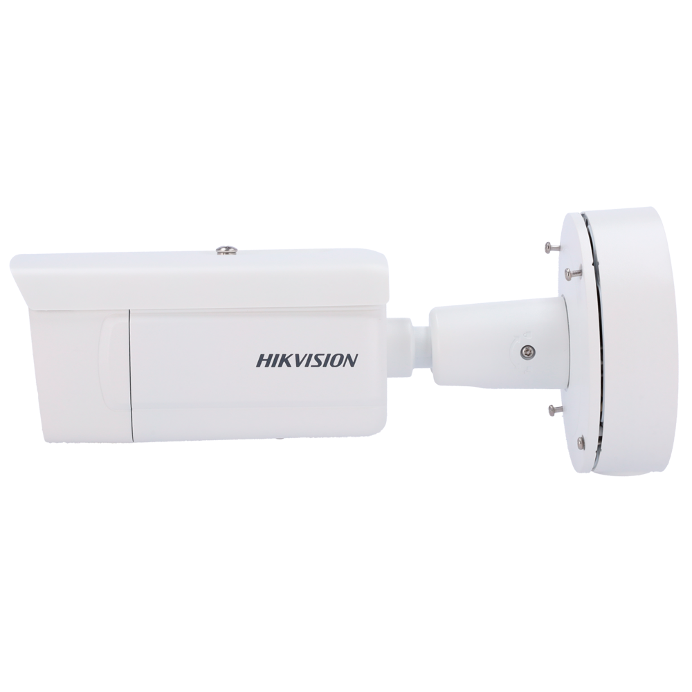 Cámara Bullet IP gama PRO | 4 MPx (2688x1520) | Alarmas | 5 streams Lente motorizada 2.8~12 mm | Compresión H.265+ IR 50 m | MicroSD hasta 1 TB | Anti-corrosión Reconocimiento de matrículas | Control tráfico
