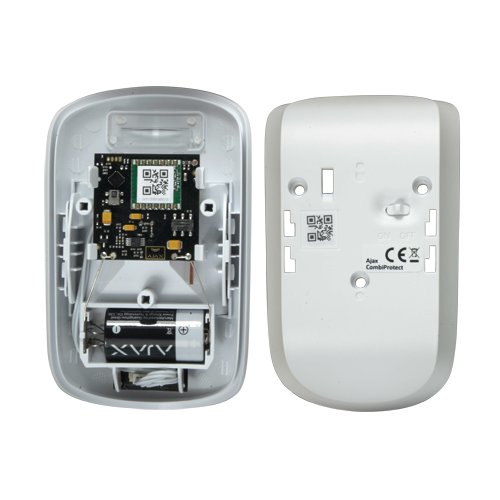 Detector PIR y Rotura de Cristal Antimascotas Inalámbrico AJAX