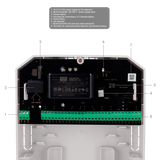 Multitransmisor vía radio AJAX de hasta 18 Entradas cableadas de alarma y tamper Alarma configurable