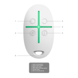 Mando inalámbrico para soluciones de alarma AJAX color blanco