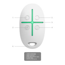 Mando a Distancia Ajax SpaceControl Blanco – Control de Alarma