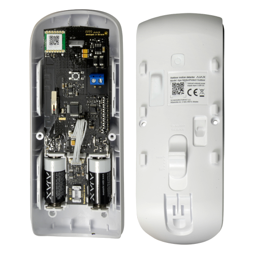 Detector PIR Exterior Ajax - Inalámbrico 868 MHz Jeweller Doble / Detección 15 m Antimasking Inmune a Mascotas Alcance Espacio