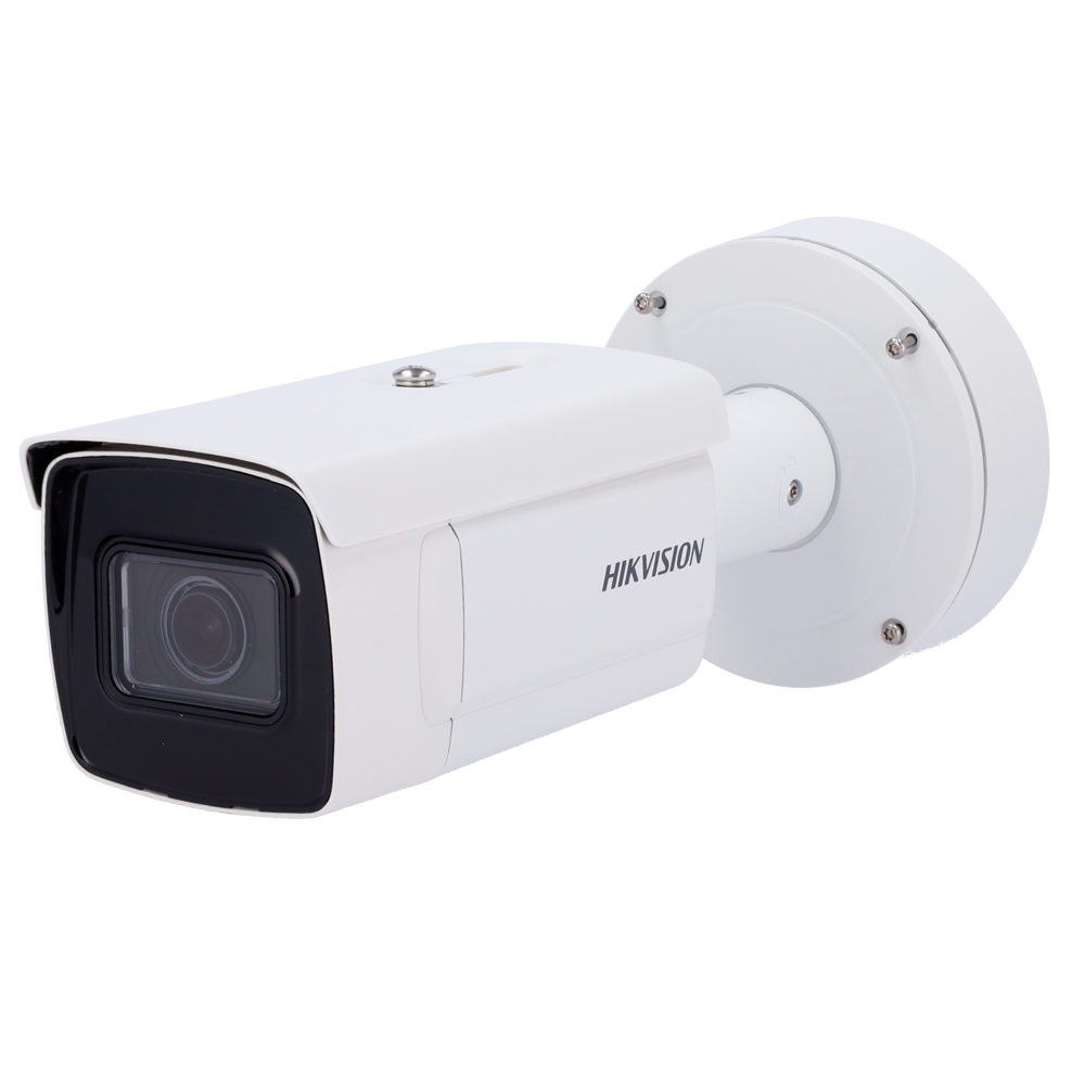 Cámara Bullet IP gama PRO | 4 MPx (2688x1520) | Alarmas | 5 streams Lente motorizada 2.8~12 mm | Compresión H.265+ IR 50 m | MicroSD hasta 1 TB | Anti-corrosión Reconocimiento de matrículas | Control tráfico