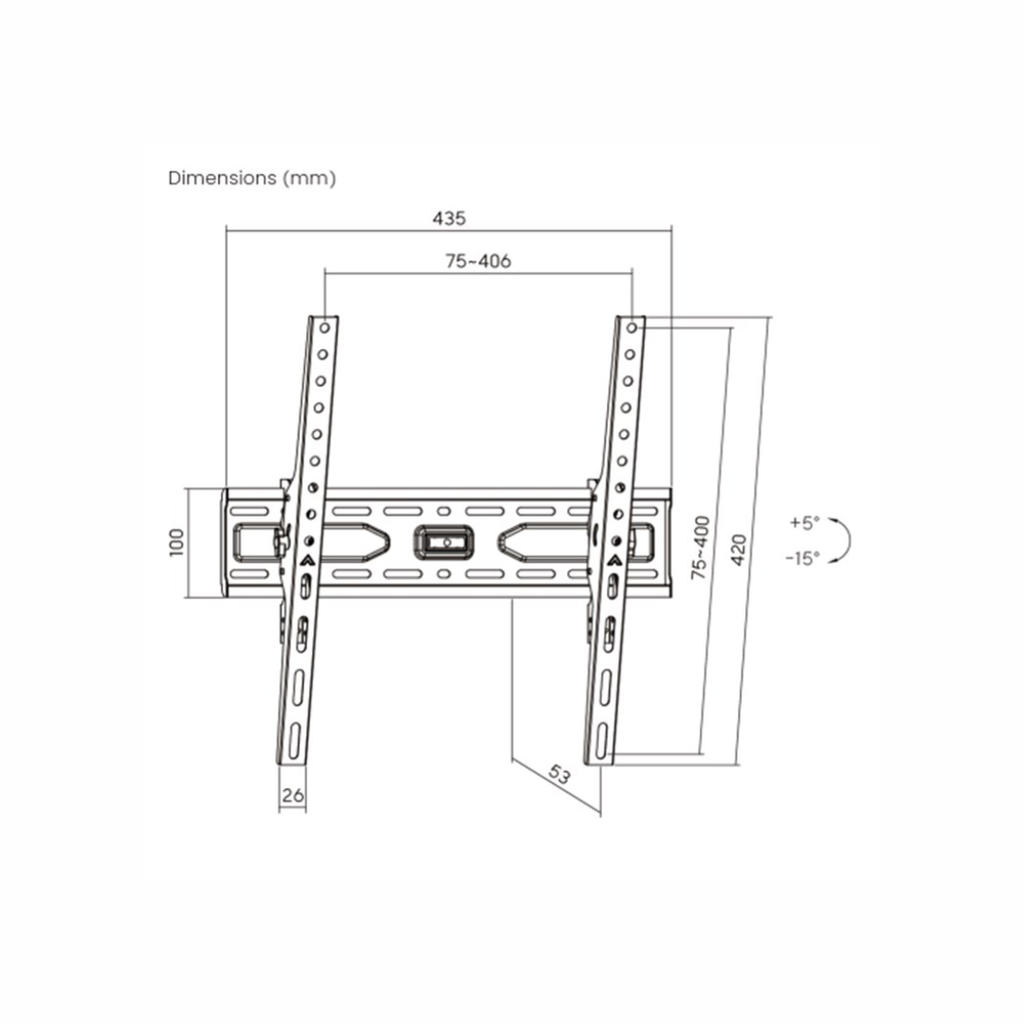 Tilting TV Wall Mount (L)