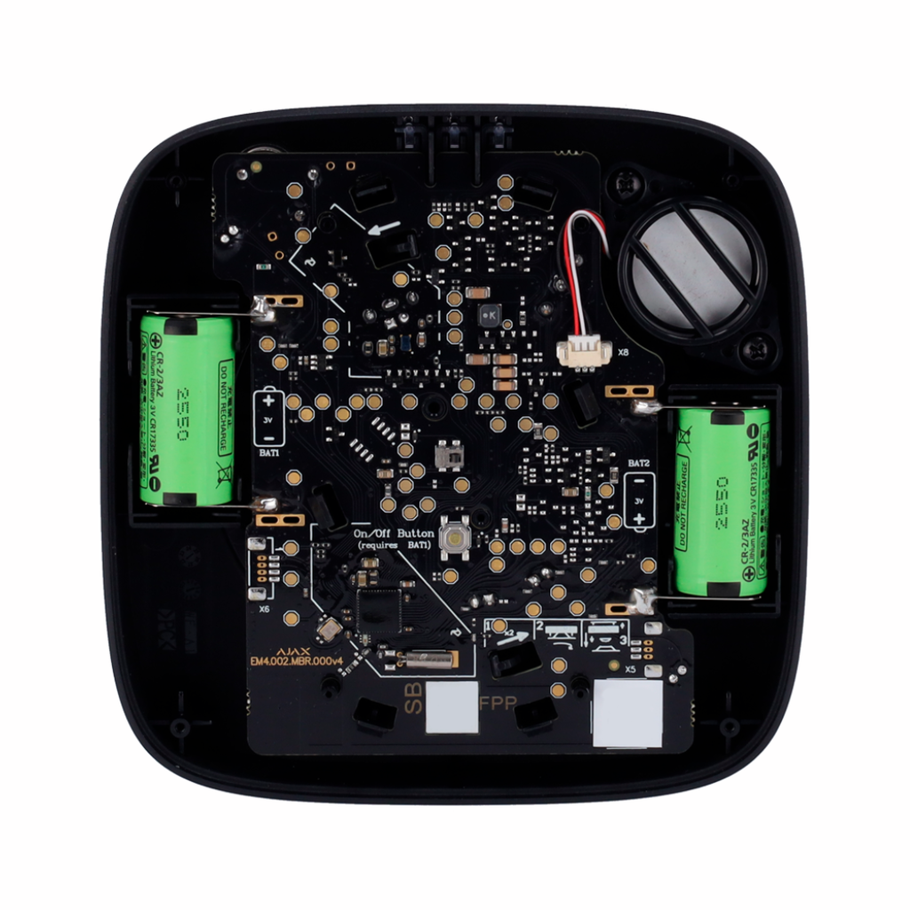 Ajax FireProtect 2 (HSC) Black Detector: Smoke, Heat, and CO