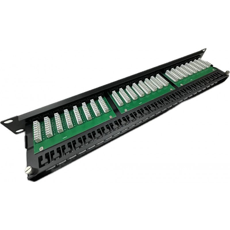 Painel de ligação 1U x 48 portas CAT6 UTP