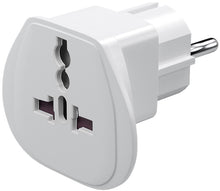 Adaptador universal para viaje a la UE - Negro | Reino Unido, Suiza, Italia, EE. UU. o Japón