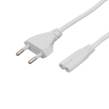 Cable de Alimentación EU 1.5m   Conector Euro Tipo C (CEE7/16) a C7   2 Hilos 0.75mm    Blanco
