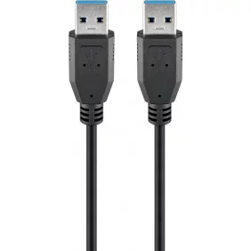 Cable USB 3.0 (A Macho / A Macho) de 0.50m Negro